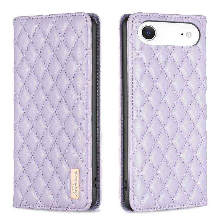 เคสโทรศัพท์หนังพับแม่เหล็กลายตารางเพชร สำหรับ iPhone 17 Pro Max, iPhone 17 Pro, iPhone 17, iPhone Air, iPhone 16 Pro Max, iPhone 16 Pro, iPhone 16 Plus, iPhone 16
