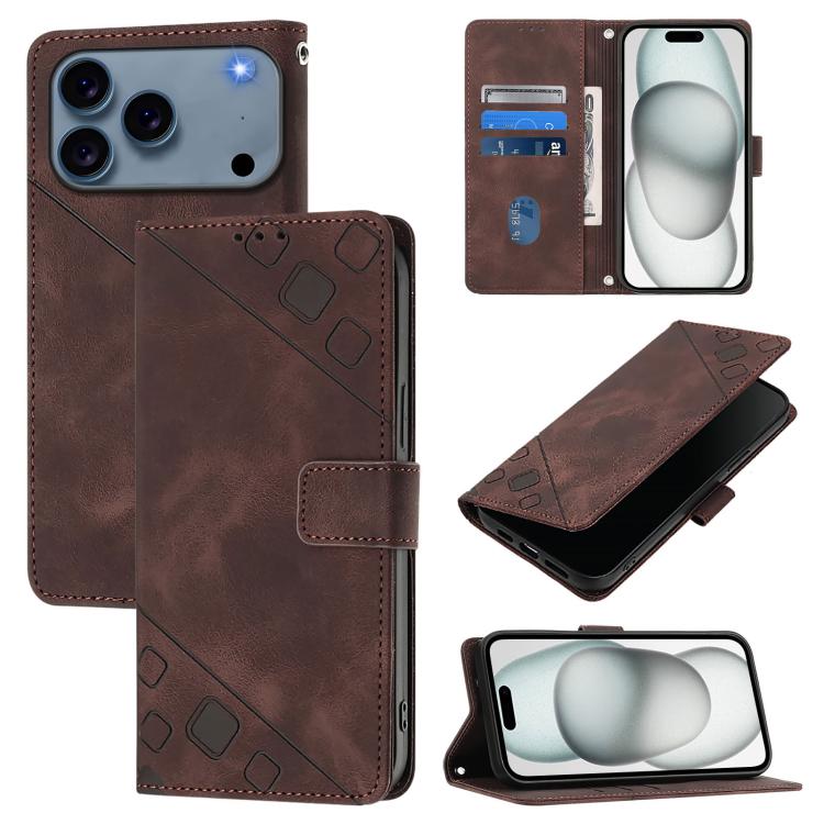 เคสโทรศัพท์หนังนูนสัมผัสเหมือนผิวหนัง สำหรับ iPhone 17 Pro Max, iPhone 17 Pro, iPhone 17, iPhone Air, iPhone SE 2024, iPhone 16 Pro Max, iPhone 16 Pro, iPhone 16 Plus