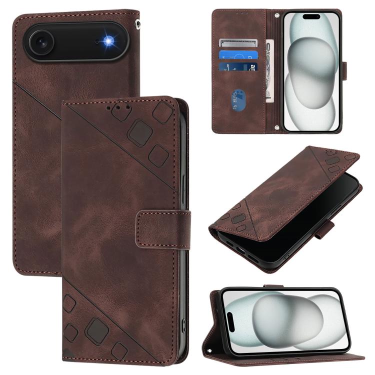 เคสโทรศัพท์หนังนูนสัมผัสเหมือนผิวหนัง สำหรับ iPhone 17 Pro Max, iPhone 17 Pro, iPhone 17, iPhone Air, iPhone SE 2024, iPhone 16 Pro Max, iPhone 16 Pro, iPhone 16 Plus