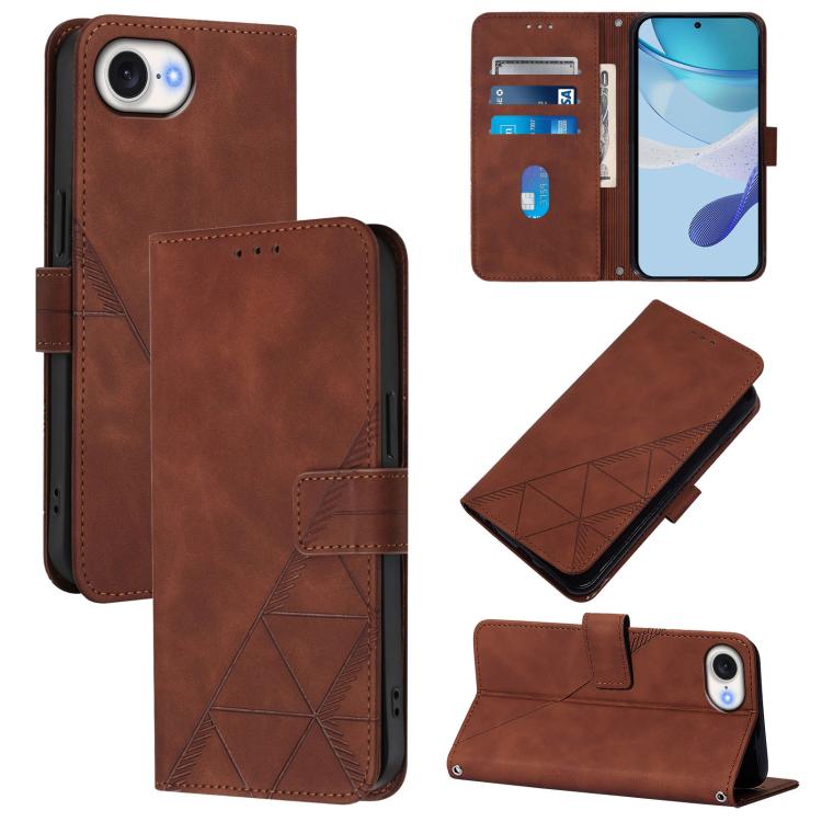 เคสโทรศัพท์หนังพับลาย 3D แบบ Crossbody สำหรับ iPhone 16e / 17e, iPhone 17 Pro Max, iPhone 17 Pro, iPhone 17, iPhone Air, iPhone 16 Pro Max, iPhone 16 Pro, iPhone 16 Plus