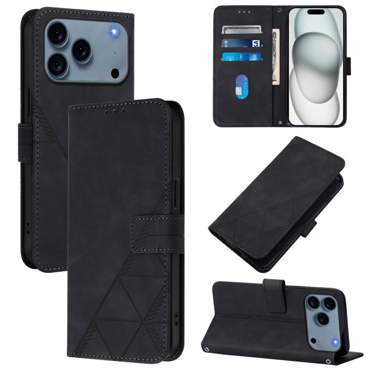 เคสโทรศัพท์หนังพับลาย 3D แบบ Crossbody สำหรับ iPhone 16e / 17e, iPhone 17 Pro Max, iPhone 17 Pro, iPhone 17, iPhone Air, iPhone 16 Pro Max, iPhone 16 Pro, iPhone 16 Plus