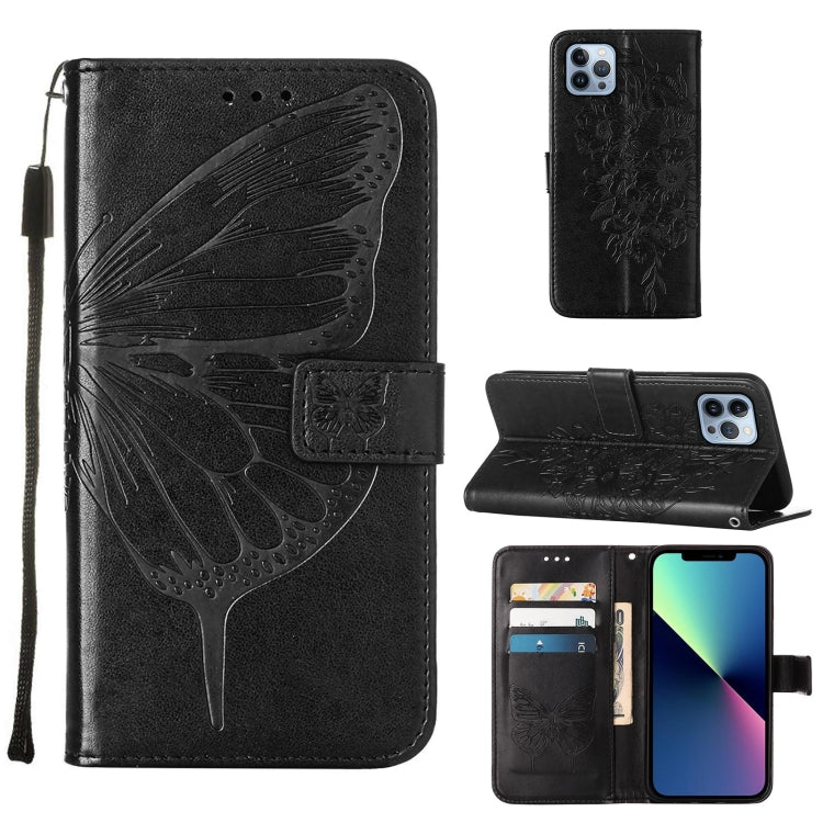 เคสโทรศัพท์หนังปั๊มลายผีเสื้อ สำหรับ iPhone 16 Pro, สำหรับ iPhone 16 Plus, สำหรับ iPhone 16, สำหรับ iPhone 15 Pro Max, สำหรับ iPhone 15 Pro, สำหรับ iPhone 15 Plus
