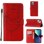เคสโทรศัพท์หนังปั๊มลายผีเสื้อ สำหรับ iPhone 16 Pro, สำหรับ iPhone 16 Plus, สำหรับ iPhone 16, สำหรับ iPhone 15 Pro Max, สำหรับ iPhone 15 Pro, สำหรับ iPhone 15 Plus