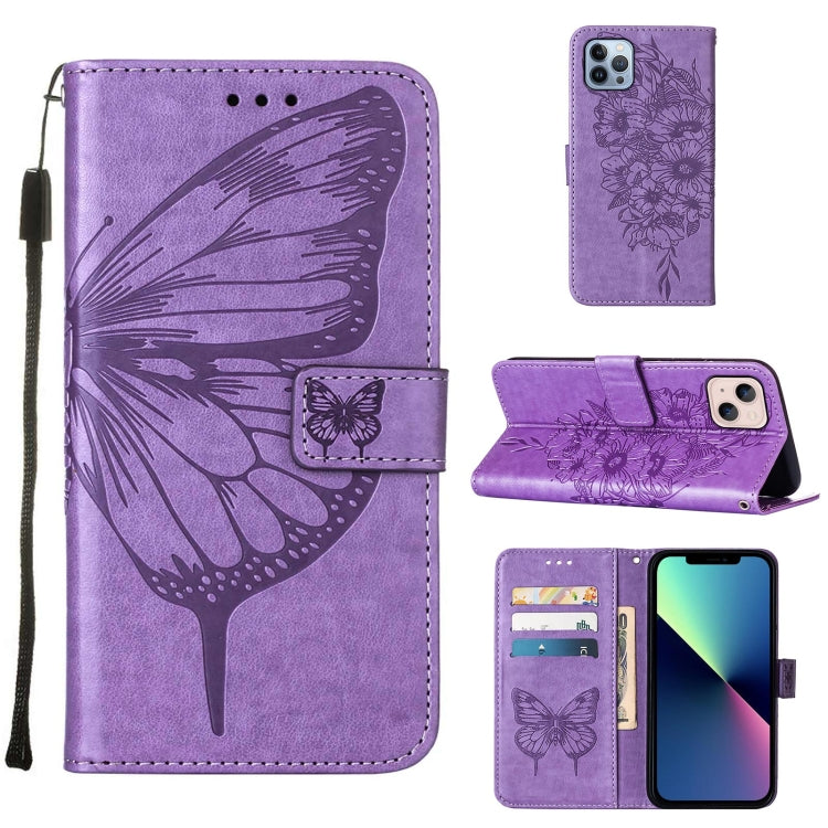 เคสโทรศัพท์หนังปั๊มลายผีเสื้อ สำหรับ iPhone 16 Pro, สำหรับ iPhone 16 Plus, สำหรับ iPhone 16, สำหรับ iPhone 15 Pro Max, สำหรับ iPhone 15 Pro, สำหรับ iPhone 15 Plus