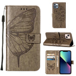 เคสโทรศัพท์หนังปั๊มลายผีเสื้อ สำหรับ iPhone 16 Pro, สำหรับ iPhone 16 Plus, สำหรับ iPhone 16, สำหรับ iPhone 15 Pro Max, สำหรับ iPhone 15 Pro, สำหรับ iPhone 15 Plus