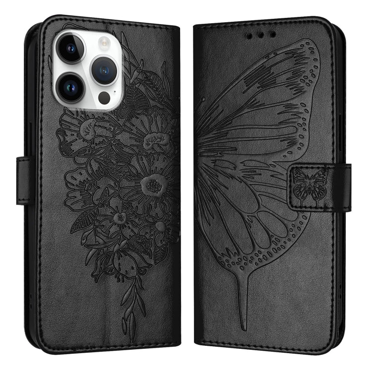 เคสโทรศัพท์หนังลายนูนรูปผีเสื้อ สำหรับ iPhone 17e / 16e, iPhone 17 Pro Max, iPhone 17 Pro, iPhone 17, iPhone Air, iPhone 16 Pro Max