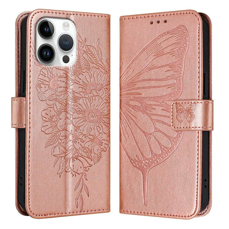 เคสโทรศัพท์หนังลายนูนรูปผีเสื้อ สำหรับ iPhone 17e / 16e, iPhone 17 Pro Max, iPhone 17 Pro, iPhone 17, iPhone Air, iPhone 16 Pro Max