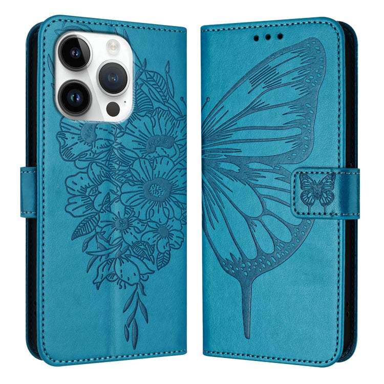 เคสโทรศัพท์หนังปั๊มลายผีเสื้อ สำหรับ iPhone 16 Pro, สำหรับ iPhone 16 Plus, สำหรับ iPhone 16, สำหรับ iPhone 15 Pro Max, สำหรับ iPhone 15 Pro, สำหรับ iPhone 15 Plus