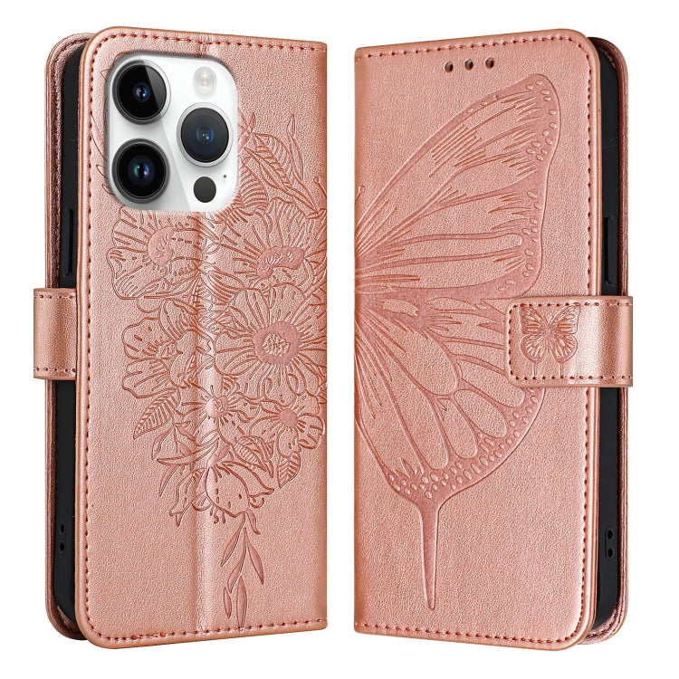 เคสโทรศัพท์หนังปั๊มลายผีเสื้อ สำหรับ iPhone 16 Pro, สำหรับ iPhone 16 Plus, สำหรับ iPhone 16, สำหรับ iPhone 15 Pro Max, สำหรับ iPhone 15 Pro, สำหรับ iPhone 15 Plus