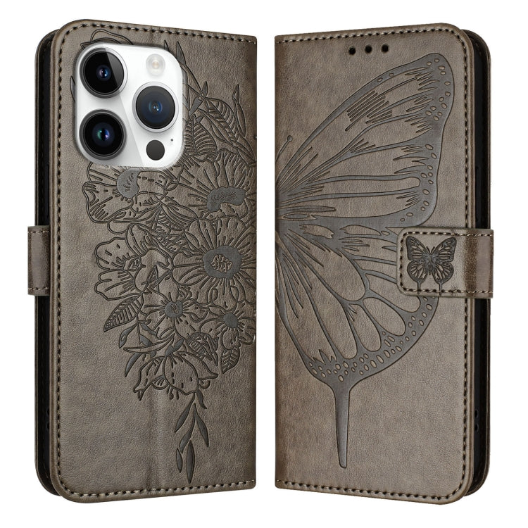 เคสโทรศัพท์หนังปั๊มลายผีเสื้อ สำหรับ iPhone 16 Pro, สำหรับ iPhone 16 Plus, สำหรับ iPhone 16, สำหรับ iPhone 15 Pro Max, สำหรับ iPhone 15 Pro, สำหรับ iPhone 15 Plus