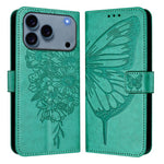 เคสโทรศัพท์หนังลายนูนรูปผีเสื้อ สำหรับ iPhone 17e / 16e, iPhone 17 Pro Max, iPhone 17 Pro, iPhone 17, iPhone Air, iPhone 16 Pro Max