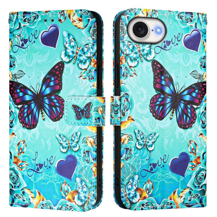 เคสโทรศัพท์หนังทอลายเรียบลายภาพวาดสี สำหรับ iPhone 17e / 16e, สำหรับ iPhone 17 Pro Max, สำหรับ iPhone 17 Pro, สำหรับ iPhone 17, สำหรับ iPhone Air, สำหรับ iPhone 15 Pro Max
