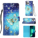เคสโทรศัพท์หนังพับแนวนอนลายภาพวาด 3 มิติ สำหรับ iPhone 16 Pro, สำหรับ iPhone 16 Plus, สำหรับ iPhone 16, สำหรับ iPhone 15 Pro Max, สำหรับ iPhone 15 Pro, สำหรับ iPhone 15 Plus