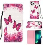 เคสโทรศัพท์หนังพับแนวนอนลายภาพวาด 3 มิติ สำหรับ iPhone 16 Pro, สำหรับ iPhone 16 Plus, สำหรับ iPhone 16, สำหรับ iPhone 15 Pro Max, สำหรับ iPhone 15 Pro, สำหรับ iPhone 15 Plus