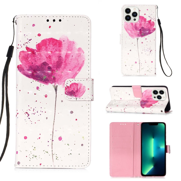 เคสโทรศัพท์หนังพับแนวนอนลายภาพวาด 3 มิติ สำหรับ iPhone 16 Pro, สำหรับ iPhone 16 Plus, สำหรับ iPhone 16, สำหรับ iPhone 15 Pro Max, สำหรับ iPhone 15 Pro, สำหรับ iPhone 15 Plus