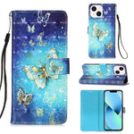 เคสโทรศัพท์หนังพับแนวนอนลายภาพวาด 3 มิติ สำหรับ iPhone 16 Pro, สำหรับ iPhone 16 Plus, สำหรับ iPhone 16, สำหรับ iPhone 15 Pro Max, สำหรับ iPhone 15 Pro, สำหรับ iPhone 15 Plus