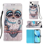 เคสโทรศัพท์หนังพับแนวนอนลายภาพวาด 3 มิติ สำหรับ iPhone 16 Pro, สำหรับ iPhone 16 Plus, สำหรับ iPhone 16, สำหรับ iPhone 15 Pro Max, สำหรับ iPhone 15 Pro, สำหรับ iPhone 15 Plus