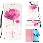 เคสโทรศัพท์หนังพับแนวนอนลายภาพวาด 3 มิติ สำหรับ iPhone 16 Pro, สำหรับ iPhone 16 Plus, สำหรับ iPhone 16, สำหรับ iPhone 15 Pro Max, สำหรับ iPhone 15 Pro, สำหรับ iPhone 15 Plus
