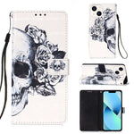เคสโทรศัพท์หนังพับแนวนอนลายภาพวาด 3 มิติ สำหรับ iPhone 16 Pro, สำหรับ iPhone 16 Plus, สำหรับ iPhone 16, สำหรับ iPhone 15 Pro Max, สำหรับ iPhone 15 Pro, สำหรับ iPhone 15 Plus