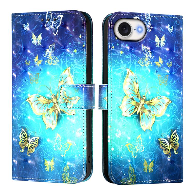 เคสโทรศัพท์หนังพับแนวนอนลายภาพวาด 3 มิติ สำหรับ iPhone 17e / 16e, สำหรับ iPhone 17 Pro Max, สำหรับ iPhone 17 Pro, สำหรับ iPhone 17, สำหรับ iPhone Air, สำหรับ iPhone 16 Pro Max