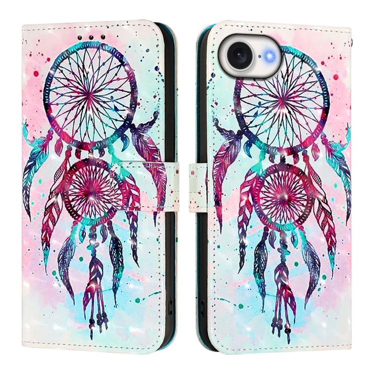 เคสโทรศัพท์หนังพับแนวนอนลายภาพวาด 3 มิติ สำหรับ iPhone 17e / 16e, สำหรับ iPhone 17 Pro Max, สำหรับ iPhone 17 Pro, สำหรับ iPhone 17, สำหรับ iPhone Air, สำหรับ iPhone 16 Pro Max