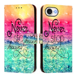 เคสโทรศัพท์หนังพับแนวนอนลายภาพวาด 3 มิติ สำหรับ iPhone 17e / 16e, สำหรับ iPhone 17 Pro Max, สำหรับ iPhone 17 Pro, สำหรับ iPhone 17, สำหรับ iPhone Air, สำหรับ iPhone 16 Pro Max