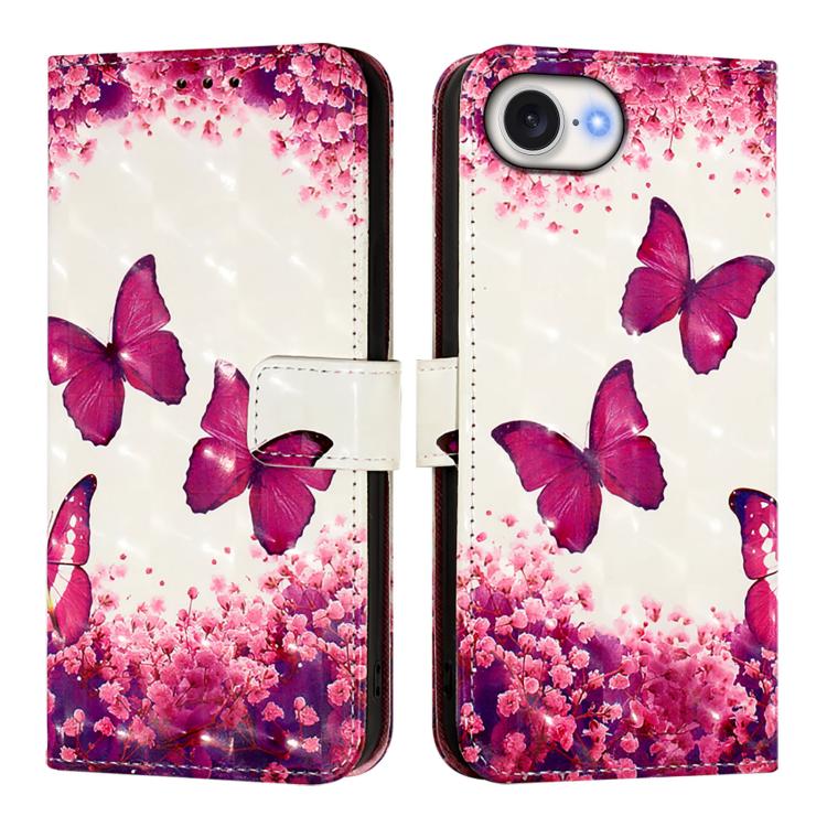 เคสโทรศัพท์หนังพับแนวนอนลายภาพวาด 3 มิติ สำหรับ iPhone 17e / 16e, สำหรับ iPhone 17 Pro Max, สำหรับ iPhone 17 Pro, สำหรับ iPhone 17, สำหรับ iPhone Air, สำหรับ iPhone 16 Pro Max