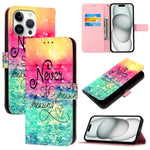 เคสโทรศัพท์หนังพับแนวนอนลายภาพวาด 3 มิติ สำหรับ iPhone 17e / 16e, สำหรับ iPhone 17 Pro Max, สำหรับ iPhone 17 Pro, สำหรับ iPhone 17, สำหรับ iPhone Air, สำหรับ iPhone 16 Pro Max