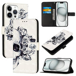 เคสโทรศัพท์หนังพับแนวนอนลายภาพวาด 3 มิติ สำหรับ iPhone 17e / 16e, สำหรับ iPhone 17 Pro Max, สำหรับ iPhone 17 Pro, สำหรับ iPhone 17, สำหรับ iPhone Air, สำหรับ iPhone 16 Pro Max
