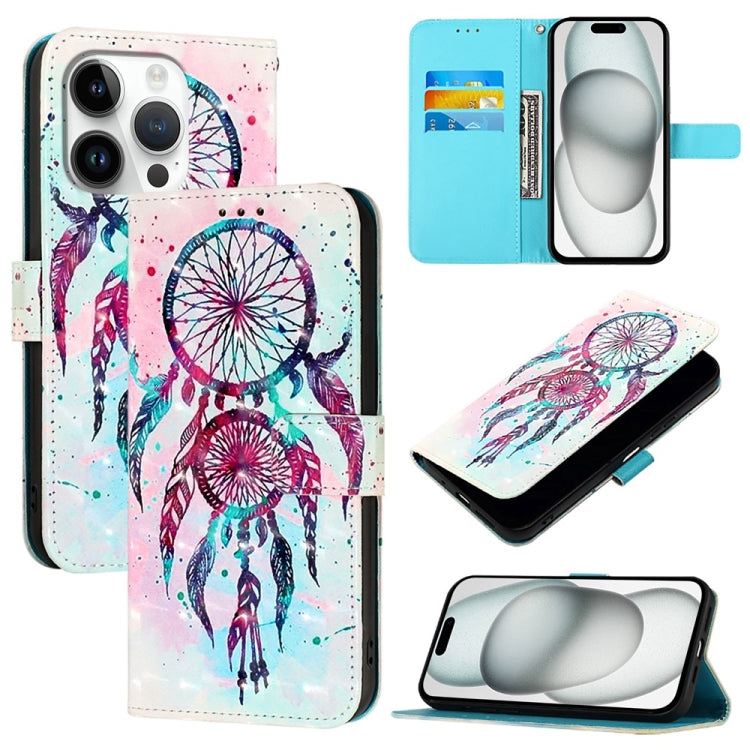 เคสโทรศัพท์หนังพับแนวนอนลายภาพวาด 3 มิติ สำหรับ iPhone 16 Pro, สำหรับ iPhone 16 Plus, สำหรับ iPhone 16, สำหรับ iPhone 15 Pro Max, สำหรับ iPhone 15 Pro, สำหรับ iPhone 15 Plus