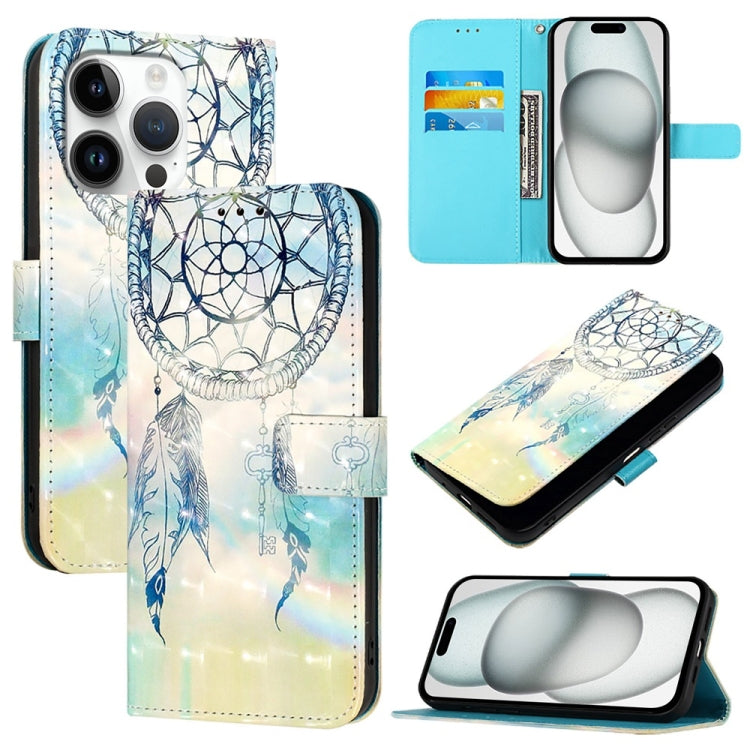 เคสโทรศัพท์หนังพับแนวนอนลายภาพวาด 3 มิติ สำหรับ iPhone 16 Pro, สำหรับ iPhone 16 Plus, สำหรับ iPhone 16, สำหรับ iPhone 15 Pro Max, สำหรับ iPhone 15 Pro, สำหรับ iPhone 15 Plus