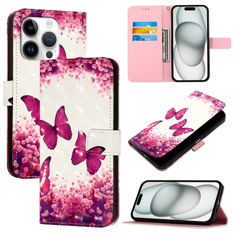 เคสโทรศัพท์หนังพับแนวนอนลายภาพวาด 3 มิติ สำหรับ iPhone 16 Pro, สำหรับ iPhone 16 Plus, สำหรับ iPhone 16, สำหรับ iPhone 15 Pro Max, สำหรับ iPhone 15 Pro, สำหรับ iPhone 15 Plus