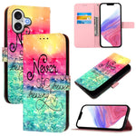 เคสโทรศัพท์หนังพับแนวนอนลายภาพวาด 3 มิติ สำหรับ iPhone 17e / 16e, สำหรับ iPhone 17 Pro Max, สำหรับ iPhone 17 Pro, สำหรับ iPhone 17, สำหรับ iPhone Air, สำหรับ iPhone 16 Pro Max