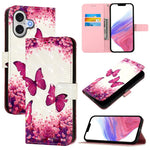 เคสโทรศัพท์หนังพับแนวนอนลายภาพวาด 3 มิติ สำหรับ iPhone 17e / 16e, สำหรับ iPhone 17 Pro Max, สำหรับ iPhone 17 Pro, สำหรับ iPhone 17, สำหรับ iPhone Air, สำหรับ iPhone 16 Pro Max