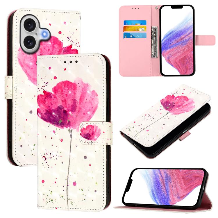 เคสโทรศัพท์หนังพับแนวนอนลายภาพวาด 3 มิติ สำหรับ iPhone 17e / 16e, สำหรับ iPhone 17 Pro Max, สำหรับ iPhone 17 Pro, สำหรับ iPhone 17, สำหรับ iPhone Air, สำหรับ iPhone 16 Pro Max