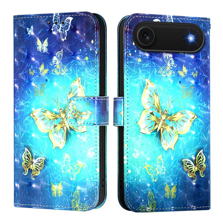 เคสโทรศัพท์หนังพับแนวนอนลายภาพวาด 3 มิติ สำหรับ iPhone 17e / 16e, สำหรับ iPhone 17 Pro Max, สำหรับ iPhone 17 Pro, สำหรับ iPhone 17, สำหรับ iPhone Air, สำหรับ iPhone 16 Pro Max