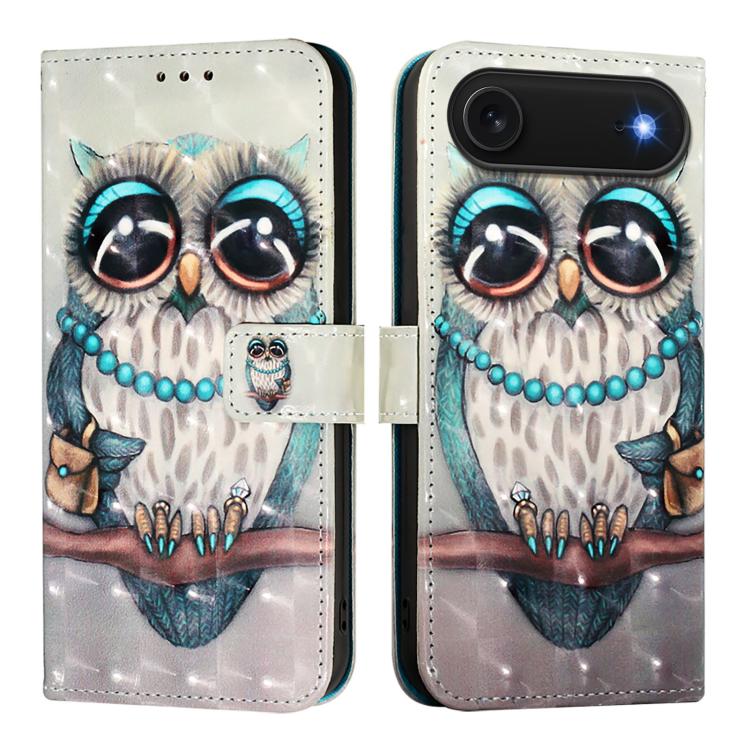 เคสโทรศัพท์หนังพับแนวนอนลายภาพวาด 3 มิติ สำหรับ iPhone 17e / 16e, สำหรับ iPhone 17 Pro Max, สำหรับ iPhone 17 Pro, สำหรับ iPhone 17, สำหรับ iPhone Air, สำหรับ iPhone 16 Pro Max