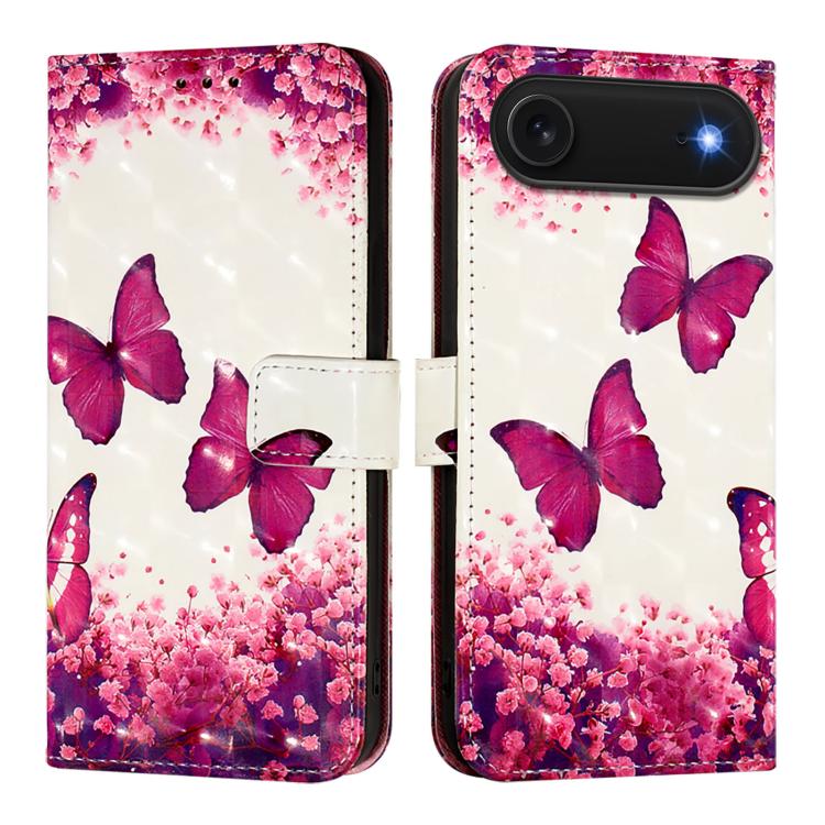 เคสโทรศัพท์หนังพับแนวนอนลายภาพวาด 3 มิติ สำหรับ iPhone 17e / 16e, สำหรับ iPhone 17 Pro Max, สำหรับ iPhone 17 Pro, สำหรับ iPhone 17, สำหรับ iPhone Air, สำหรับ iPhone 16 Pro Max