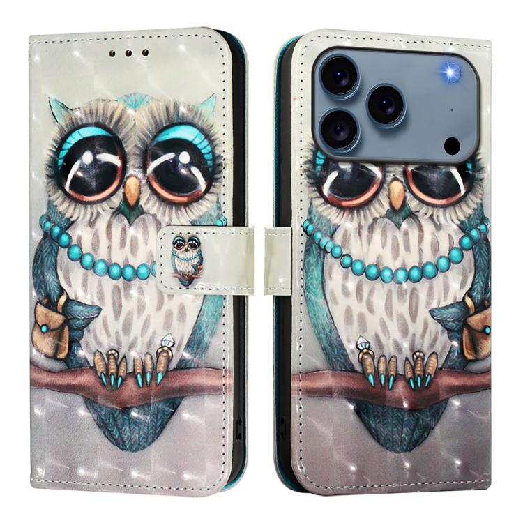 เคสโทรศัพท์หนังพับแนวนอนลายภาพวาด 3 มิติ สำหรับ iPhone 17e / 16e, สำหรับ iPhone 17 Pro Max, สำหรับ iPhone 17 Pro, สำหรับ iPhone 17, สำหรับ iPhone Air, สำหรับ iPhone 16 Pro Max