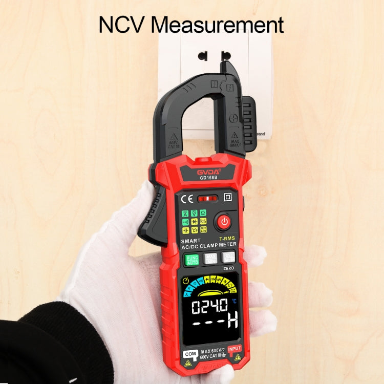 มัลติมิเตอร์ดิจิทัลแบบหนีบ GVDA GD166B รองรับ DC, GD166B
