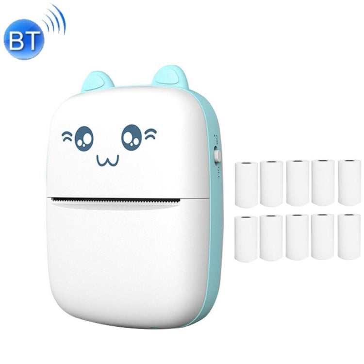 เครื่องพิมพ์ความร้อนไร้สายบลูทูธขนาดเล็ก C9 พร้อมกระดาษม้วน 1 ม้วน, พร้อมกระดาษ 5 แผ่น, พร้อมกระดาษ 10 แผ่น, พร้อมกระดาษสติกเกอร์ 5 แผ่น, พร้อมกระดาษ 5 แผ่นและสติกเกอร์ 5 แผ่น, พร้อมกระดาษ 5 แผ่น สติกเกอร์ 5 แผ่น และกระดาษสี 3 แผ่น