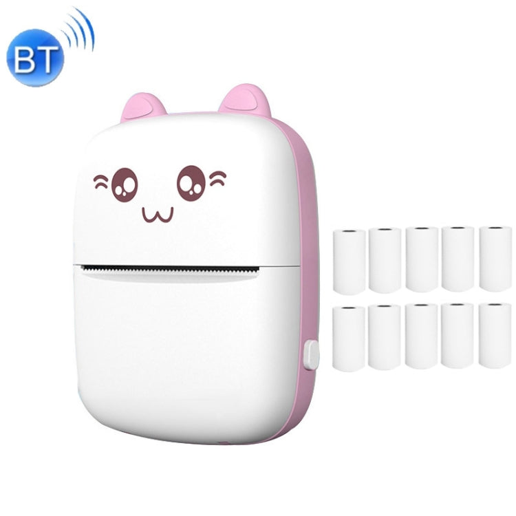 เครื่องพิมพ์ความร้อนไร้สายบลูทูธขนาดเล็ก C9 พร้อมกระดาษม้วน 1 ม้วน, พร้อมกระดาษ 5 แผ่น, พร้อมกระดาษ 10 แผ่น, พร้อมกระดาษสติกเกอร์ 5 แผ่น, พร้อมกระดาษ 5 แผ่นและสติกเกอร์ 5 แผ่น, พร้อมกระดาษ 5 แผ่น สติกเกอร์ 5 แผ่น และกระดาษสี 3 แผ่น