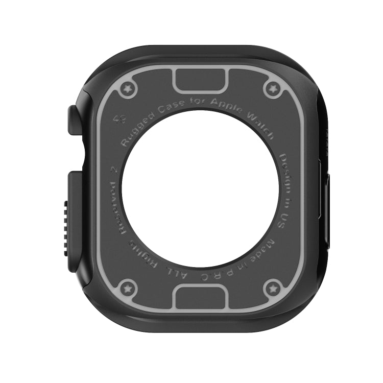 2-in-1 PC Hybrid TPU Armor Watch Case, For Apple Watch Ultra 4 / 3 / 2 / 1 49mm, For Apple Watch Series 6 / 5 / 4 / SE 44mm, For Apple Watch Series 6 / 5 / 4 / SE 40mm, For Apple Watch Series 9 / 8 / 7 45mm, For Apple Watch Series 9 / 8 / 7 41mm