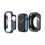 2-in-1 PC Hybrid TPU Armor Watch Case, For Apple Watch Ultra 4 / 3 / 2 / 1 49mm, For Apple Watch Series 6 / 5 / 4 / SE 44mm, For Apple Watch Series 6 / 5 / 4 / SE 40mm, For Apple Watch Series 9 / 8 / 7 45mm, For Apple Watch Series 9 / 8 / 7 41mm