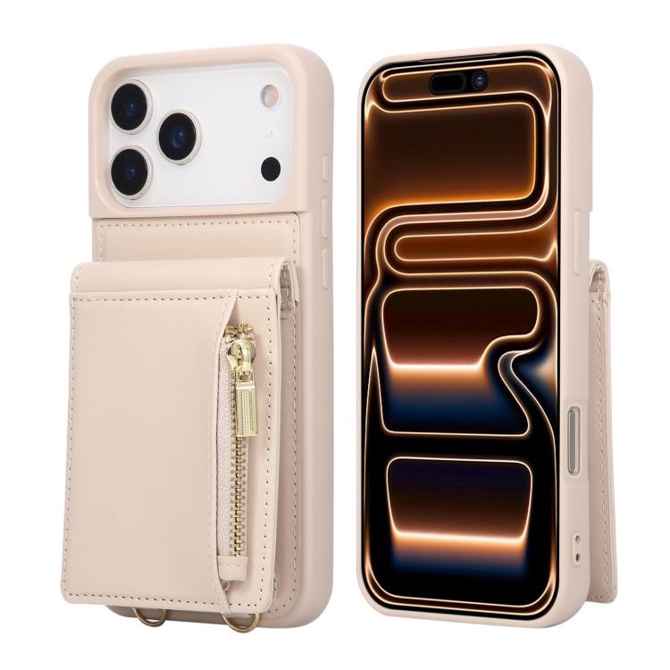 เคสโทรศัพท์หนังกระเป๋าซิปพร้อมสายคล้องไหล่ สำหรับ iPhone 17 Pro Max, สำหรับ iPhone 17 Pro, สำหรับ iPhone 17, สำหรับ iPhone Air, สำหรับ iPhone 16 Pro Max, สำหรับ iPhone 16 Pro, สำหรับ iPhone 16 Plus, สำหรับ iPhone 16, สำหรับ iPhone 15 Pro Max