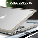 เคสป้องกันโน้ตบุ๊กใส สำหรับ MacBook Air 13.6 นิ้ว รุ่น A2681 2022 / M3 2024 A3113 / M4 2025 A3240