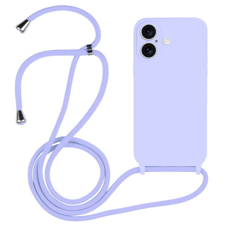 เคสซิลิโคนเหลวพร้อมสายคล้องไหล่ สำหรับ iPhone 16 Pro Max, สำหรับ iPhone 16 Pro, สำหรับ iPhone 16 Plus