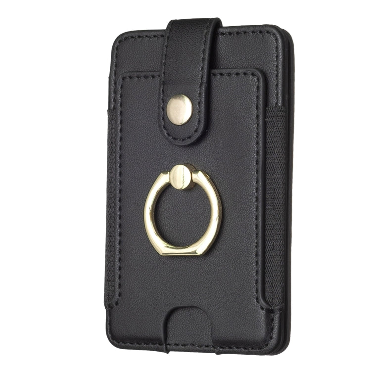 BFK03 Metal Ring Card Bag Mobile Phone Back Sticker