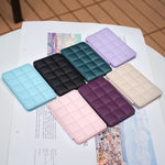 BFK01 Grid Pattern Card Bag Mobile Phone Back Sticker