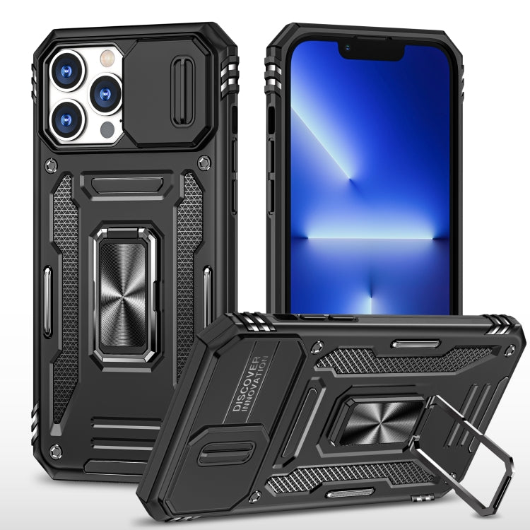 เคสโทรศัพท์เกราะ PC + TPU พร้อมชิลด์กล้อง สำหรับ iPhone 16 Pro, สำหรับ iPhone 16 Plus, สำหรับ iPhone 16, สำหรับ iPhone 15 Pro Max, สำหรับ iPhone 15 Pro, สำหรับ iPhone 15 Plus